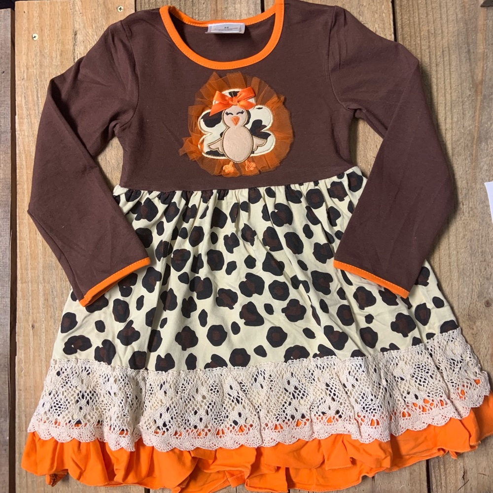 Adorable Turkey dress 4T
